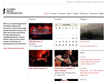 Tablet Screenshot of globalmusicfoundation.org